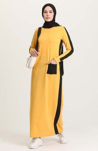 Yellow İslamitische Jurk 3262-17