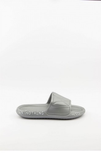 Silver Gray Summer Slippers 3694.MM GUMUS