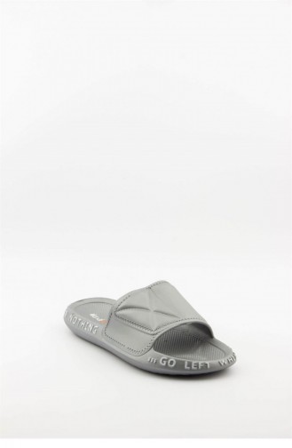 Silver Gray Summer Slippers 3694.MM GUMUS