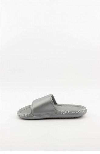 Silver Gray Summer Slippers 3694.MM GUMUS