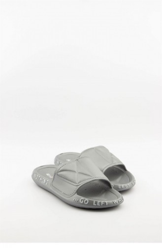 Silver Gray Summer Slippers 3694.MM GUMUS