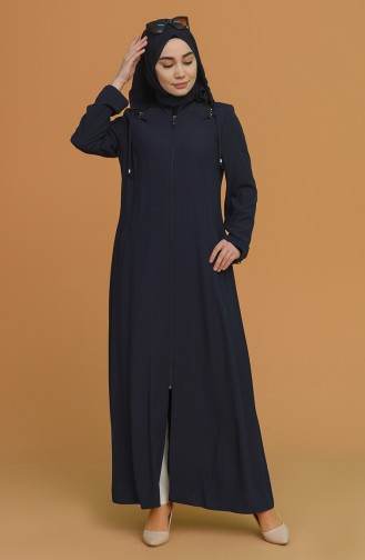 Navy Blue Abaya 0426-04