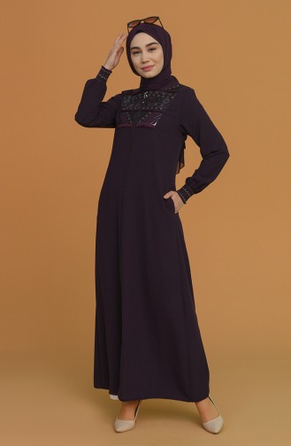 Damson Abaya 5027-02