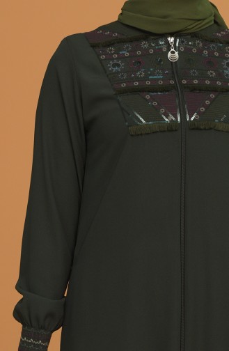 Khaki Abaya 5027-03