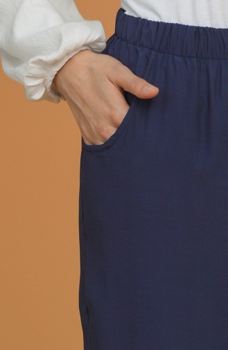 Pantalon Bleu Marine Foncé 1020-05