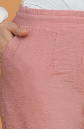 Double Paça Havuç Pantolon 2037-01 Pembe