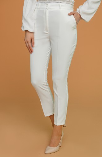 Pantalon Ecru 50041PNT-04