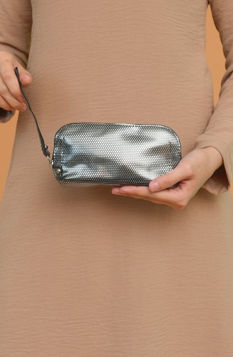 Silver Gray Portfolio Clutch 1214-202