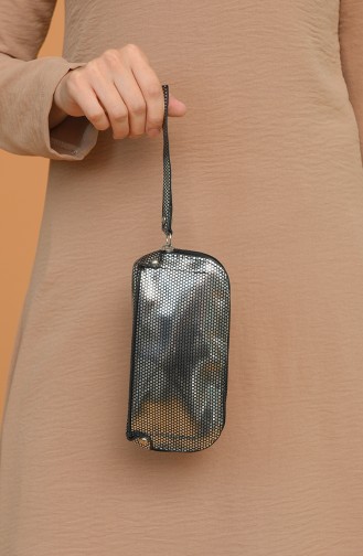Silver Gray Portfolio Clutch 1214-202