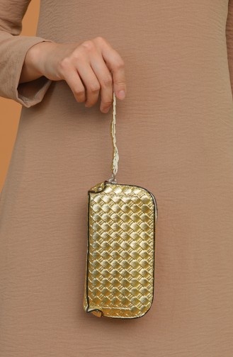 Gold Colour Portfolio Hand Bag 1214-207