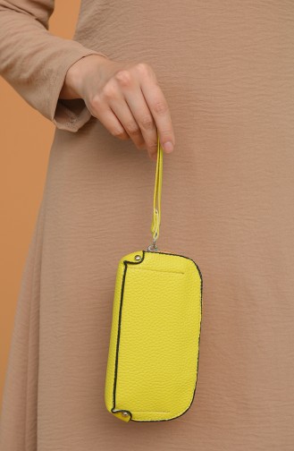Yellow Portfolio Hand Bag 1214-887