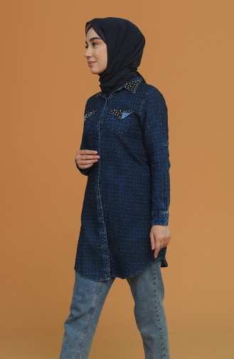 Navy Blue Tuniek 0957-01