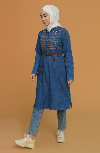 Navy Blue Tuniek 8025-01