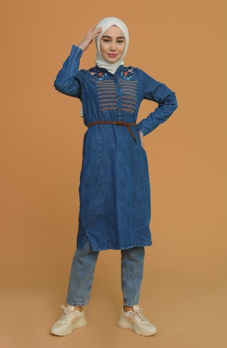 Navy Blue Tuniek 8025-01