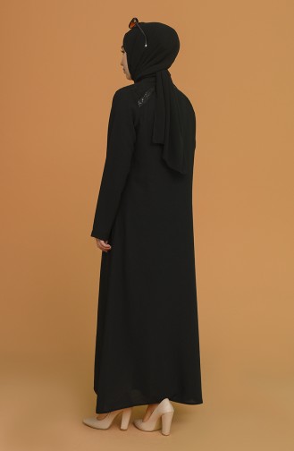 Black Abaya 1053A-01