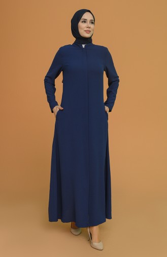 Light Navy Blue Abaya 1022-07