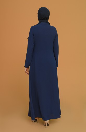 Light Navy Blue Abaya 1022-07