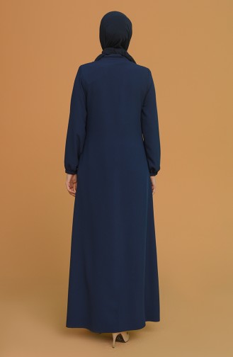 Navy Blue Abaya 1026-01