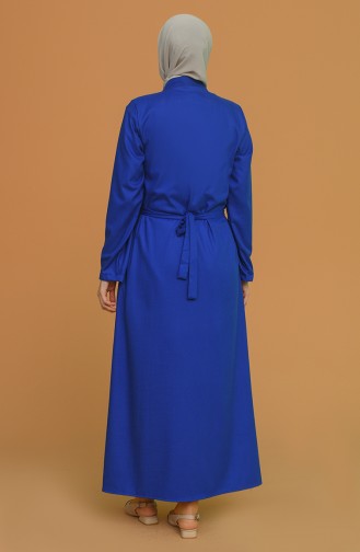 Yandan Bağlamalı Namaz Elbisesi 1004A-02 Saks