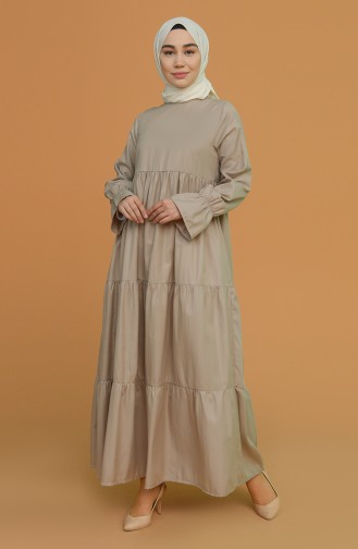 Mink Hijab Dress 0709-04