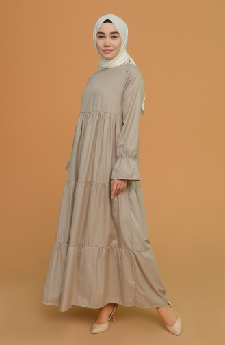 Mink Hijab Dress 0709-04