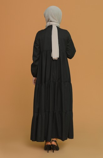 Black Hijab Dress 0712-01