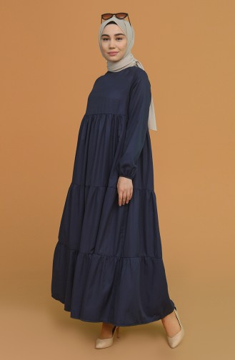 Robe Hijab Bleu Marine 0712-02