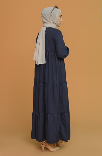 Robe Hijab Bleu Marine 0712-02