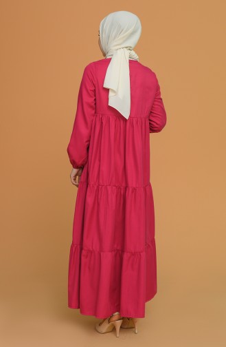 Plum Hijab Dress 0712-03