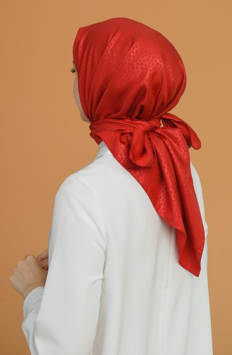 Twill Gofre Eşarp 15266-21 Kırmızı