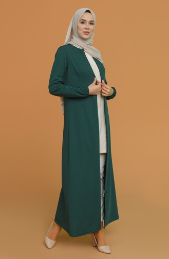 Abayas Vert emeraude 3066-02