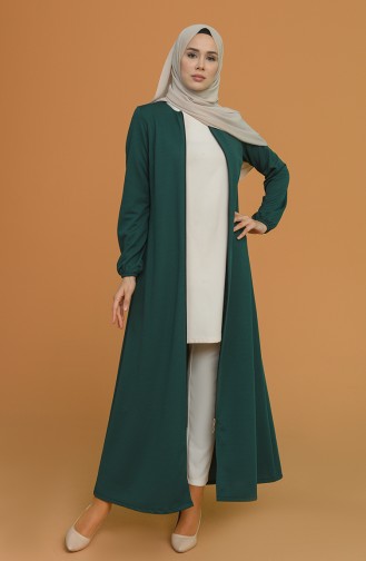 Abayas Vert emeraude 3066-02