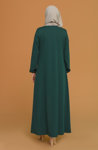 Abayas Vert emeraude 3066-02