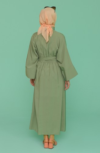 Khaki Hijab Dress 0102-01