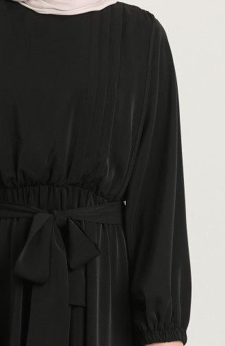 Schwarz Hijab Kleider 0121-01