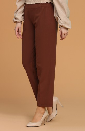 Pantalon Couleur Brun 1983E-04