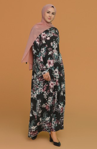 Robe Hijab Noir 4552D-01
