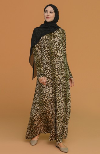 Dunkelbraun Hijab Kleider 4552E-01