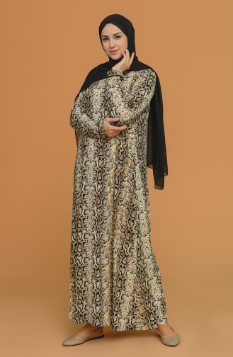 Robe Hijab Camel 4552F-01