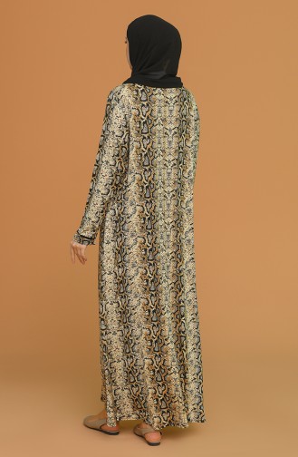 Aylin Büyük Beden T. Viskon Elbise 4552F-01 Camel