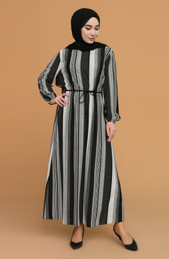 Black Hijab Dress 0190-01