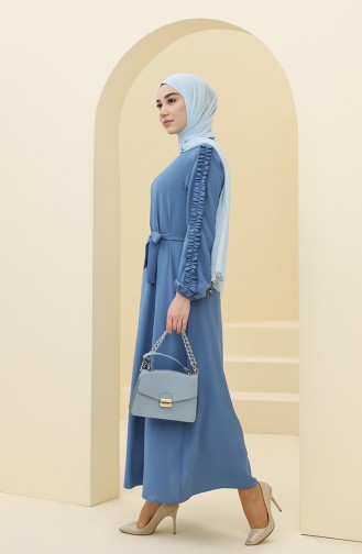 Indigo Hijab Dress 2001-01