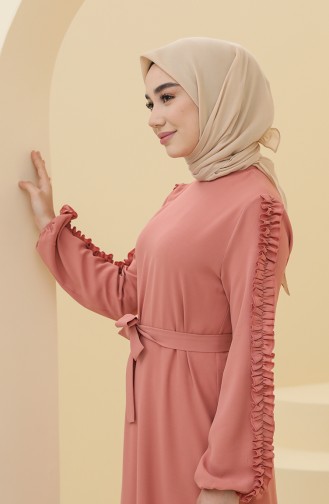 Beige-Rose Hijab Kleider 2001-04