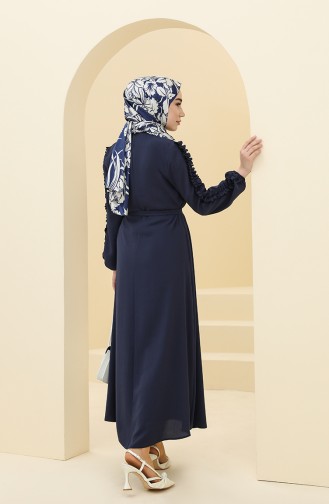 Robe Hijab Bleu Marine 2001-08