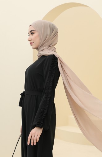 Schwarz Hijab Kleider 2001-09