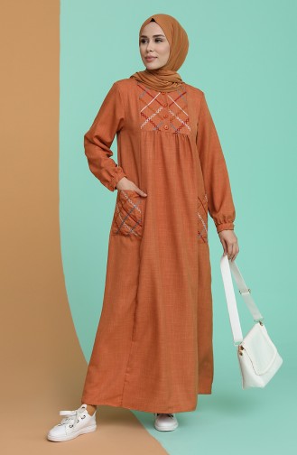 Tabak Hijab Kleider 21Y8258-07
