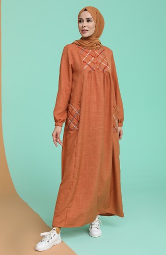 Tabak Hijab Kleider 21Y8258-07