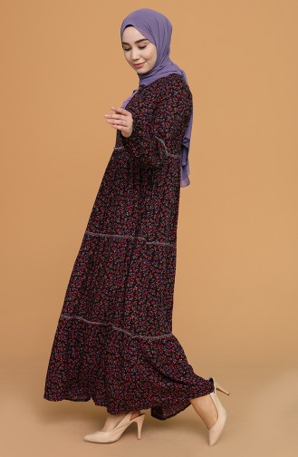 Black Hijab Dress 21Y8276-03