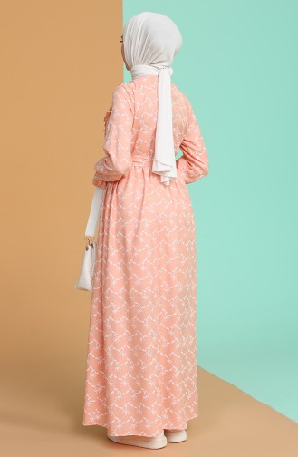 Powder Hijab Dress 21Y8338-07