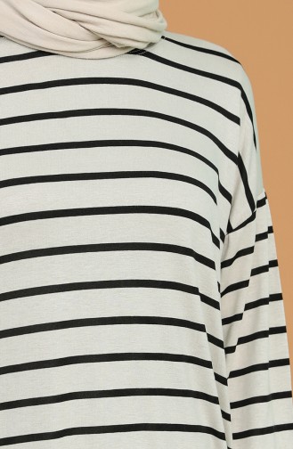 Çizgili Tunik 5800A-02 Bej